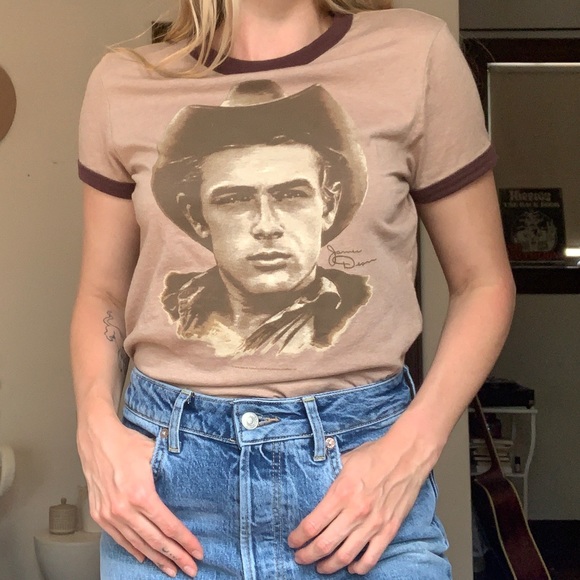 Vintage James Dean Fitted Tshirt - Picture 1 of 3